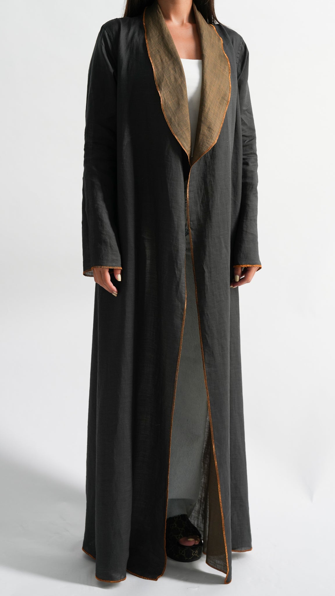 Reversible Linen Abaya