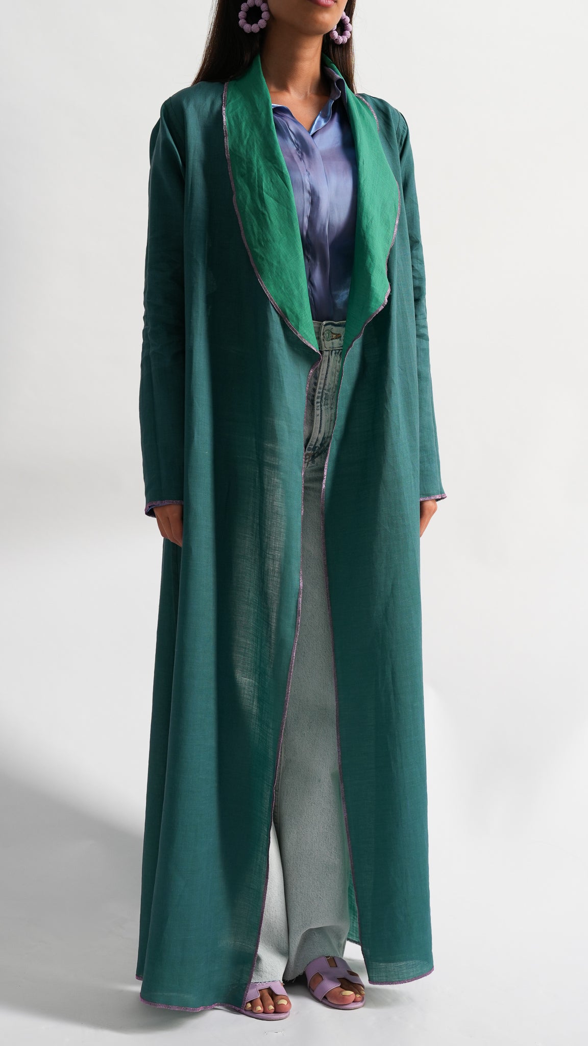 Reversible Linen Abaya