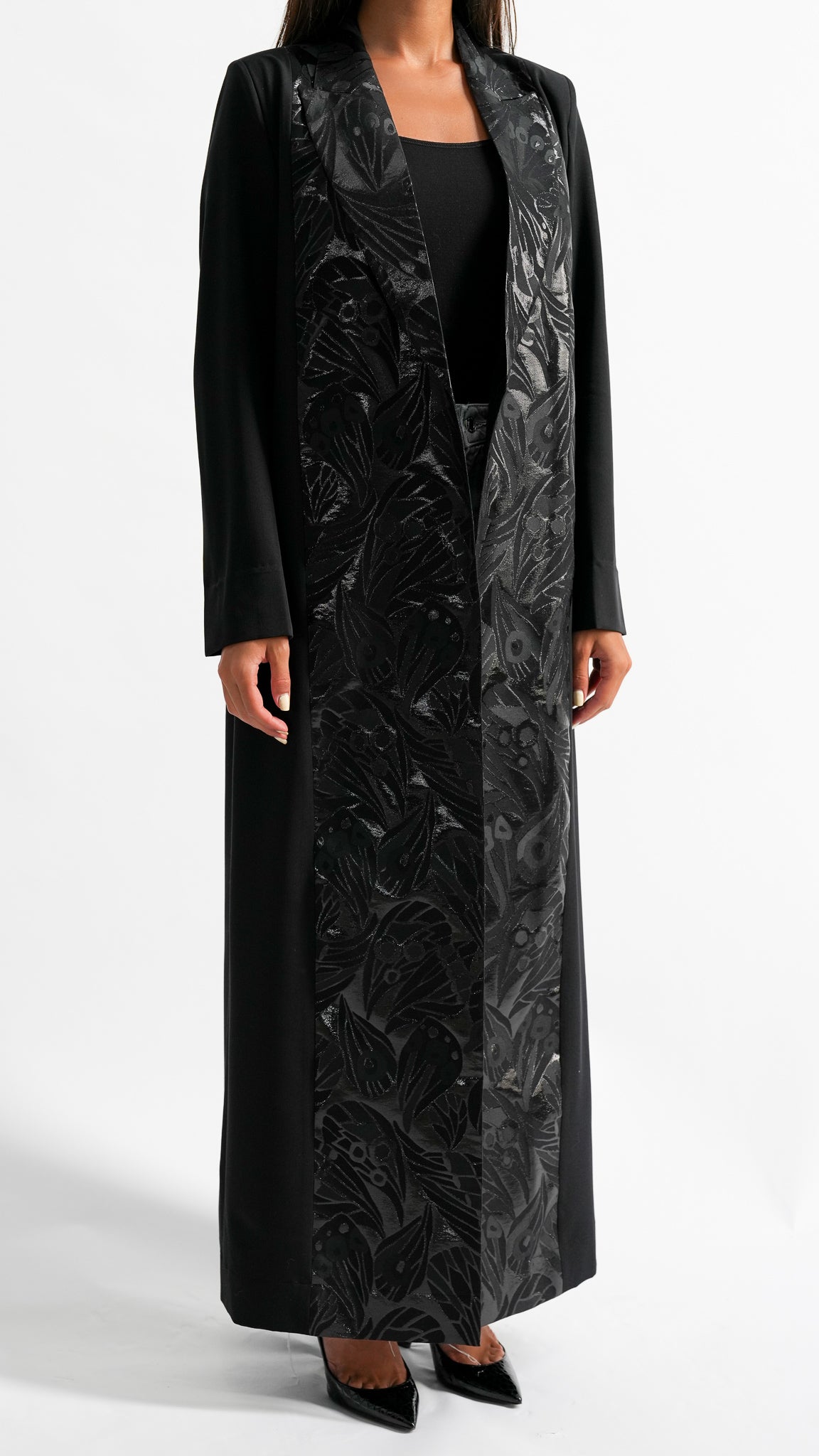 Butterfly Gloss Printed Abaya