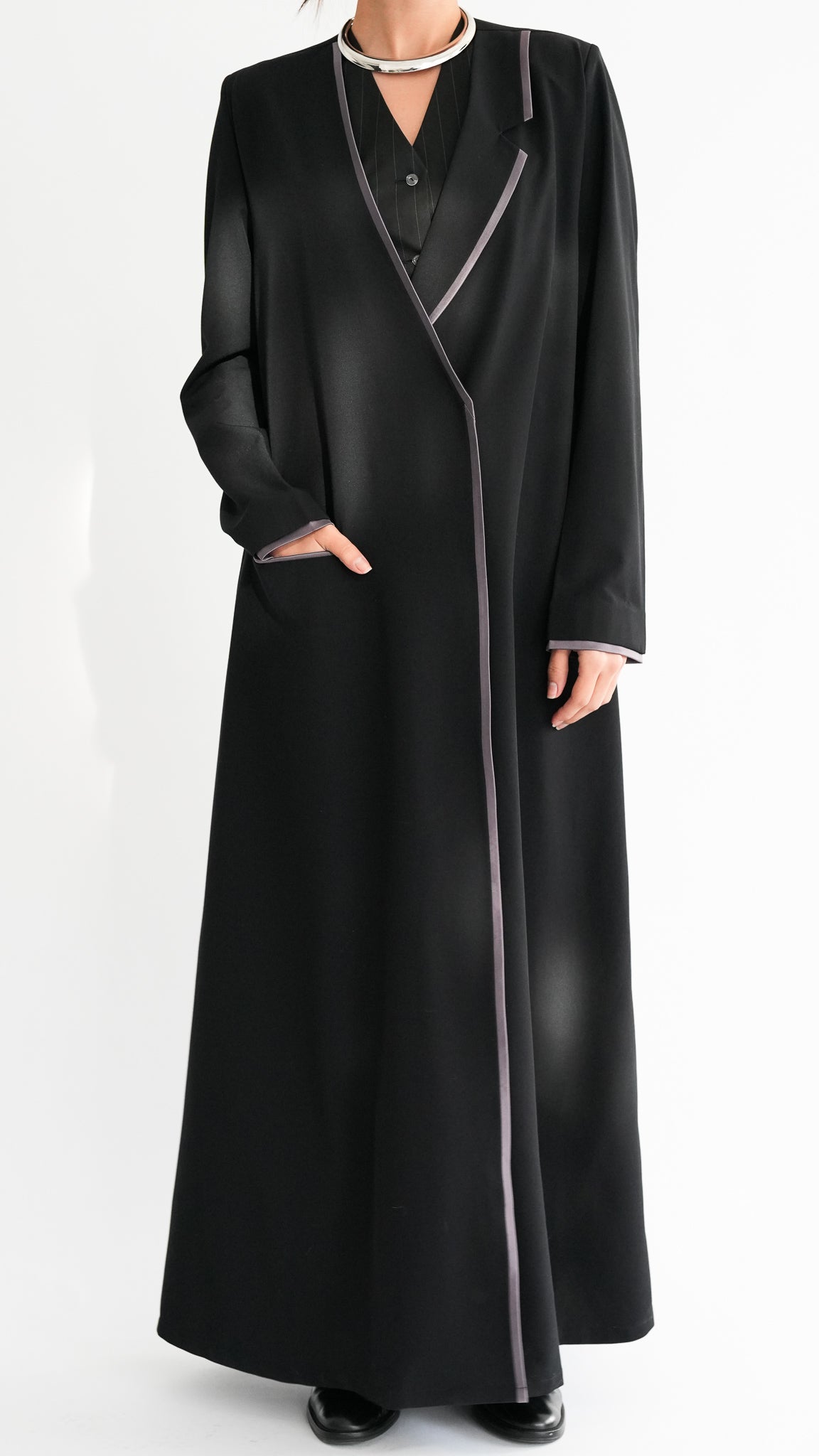 Asymmetrical Jacket Abaya