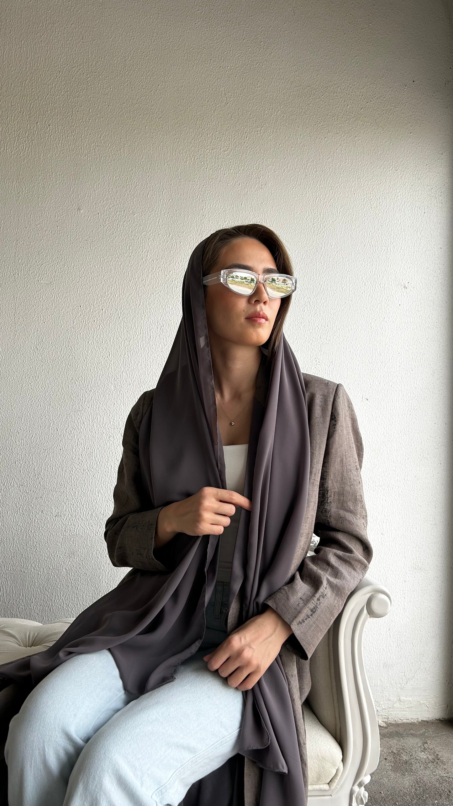 Linen Blazer Abaya