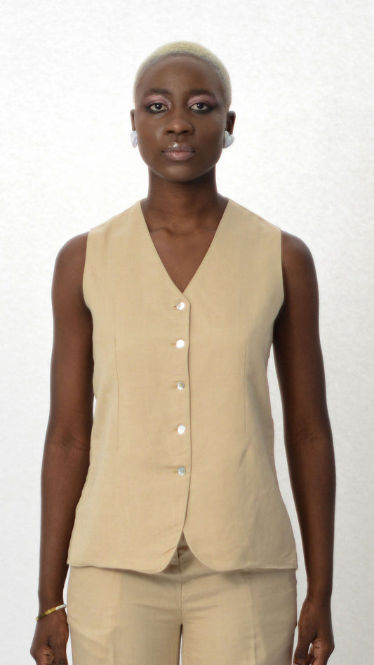 Linen Vest